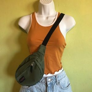 CLOSET SALE Green jansport crossbody bag